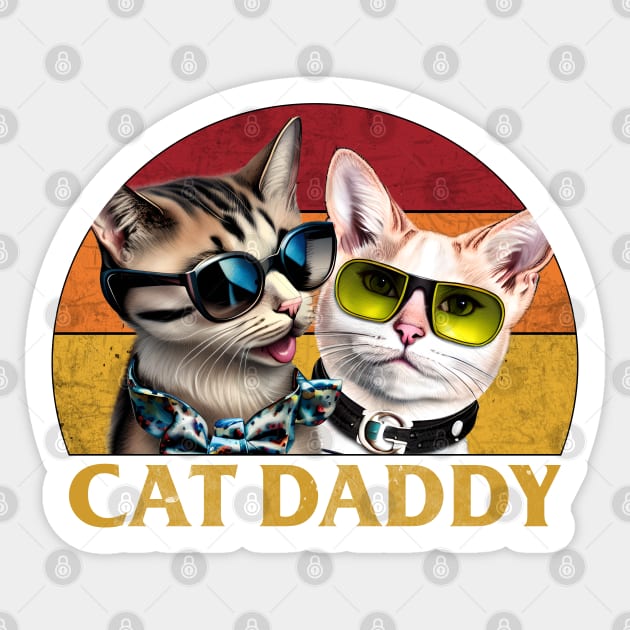 Cat Daddy Funny Sticker by PetODesigns